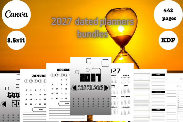 Best Simple 2027 Dated Planners Bundle 3 example image 1