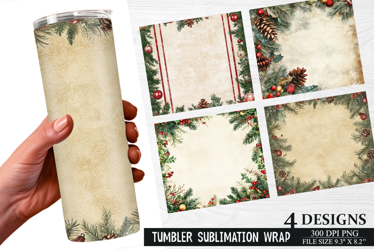 Christmas Tumbler Wrap Image 2