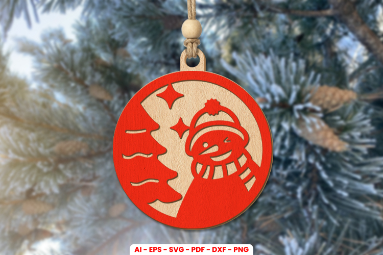 Christmas Ornament Laser Cut SVG
