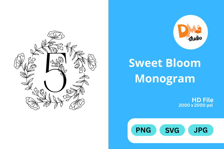 Sweet Bloom Monogram