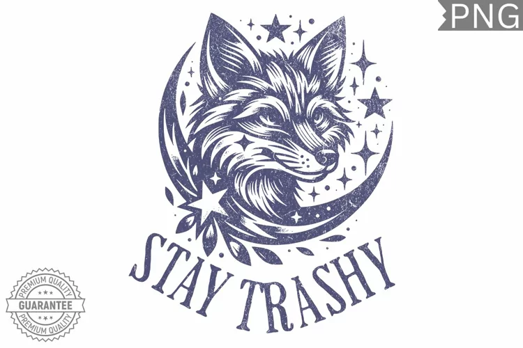 Stay Trashy Sublimation - High Quality 300 Dpi