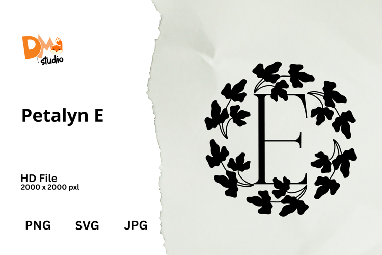 Floral Monogram Letter Svg Image 6