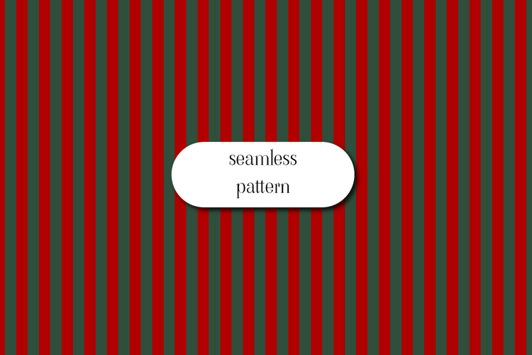 Red and Green Christmas Stripe Seamless Pattern
