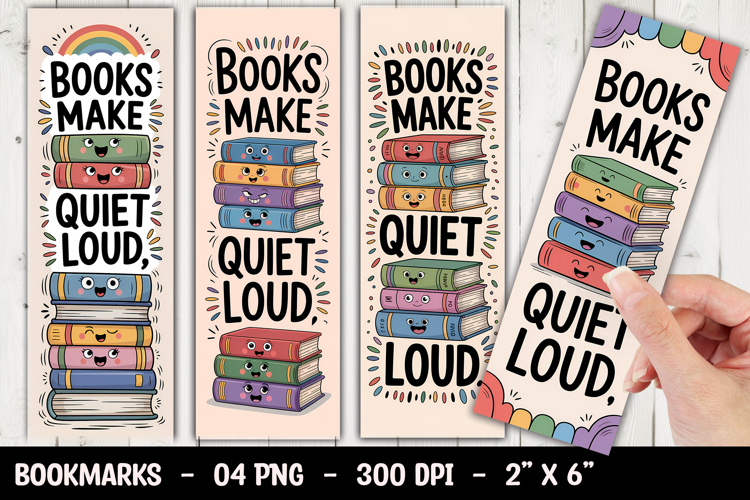 Quiet Reading Bookmark Sublimation
