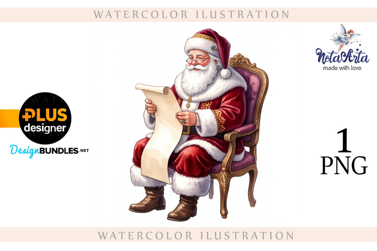 Christmas Santa in Elegant Attire