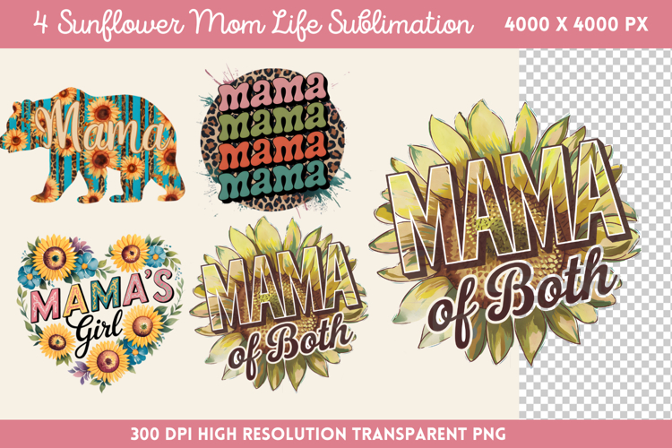 Mom Life Sunflower Svg Image 3