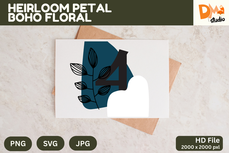 Boho Floral Svg Image 15