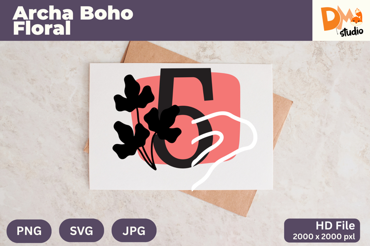 Boho Floral Svg Image 11