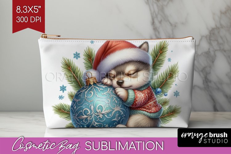 Christmas Animals Cosmetic Bag - Cute Christmas Makeup Bag