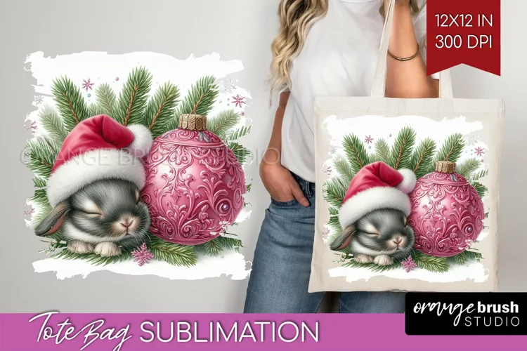 Christmas Animals Tote Bag - Cute Christmas Tote Bag PNG