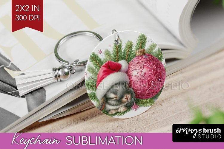 Christmas Animals Keychain PNG - Cute Christmas Keychain