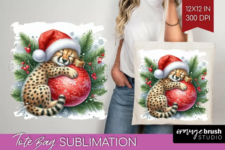 Christmas Animals Tote Bag - Cute Christmas Tote Bag PNG