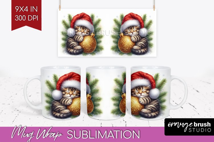 Christmas Animals Mug Wrap - Cute Christmas Mug PNG
