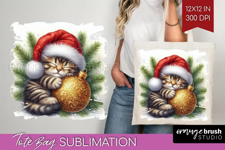 Christmas Animals Tote Bag - Cute Christmas Tote Bag PNG