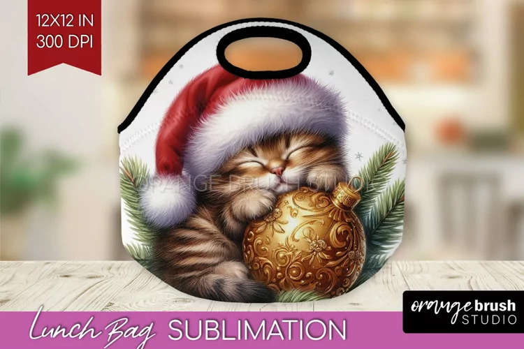 Christmas Animals Lunch Bag - Cute Christmas Lunch Bug PNG
