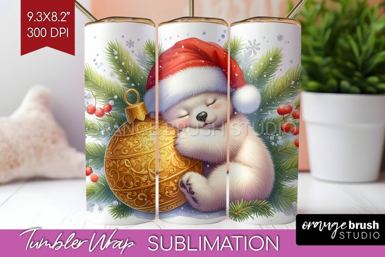 Christmas Animals Tumbler Wrap - Cute Christmas Tumbler PNG