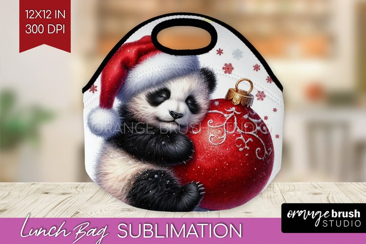 Christmas Animals Lunch Bag - Cute Christmas Lunch Bug PNG
