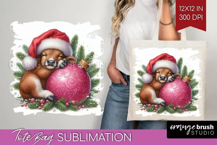 Christmas Animals Tote Bag - Cute Christmas Tote Bag PNG