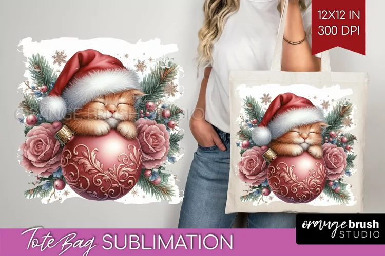 Christmas Animals Tote Bag - Cute Christmas Tote Bag PNG