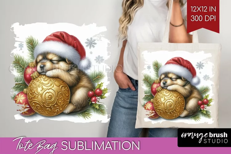Christmas Animals Tote Bag - Cute Christmas Tote Bag PNG