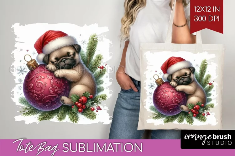 Christmas Animals Tote Bag - Cute Christmas Tote Bag PNG