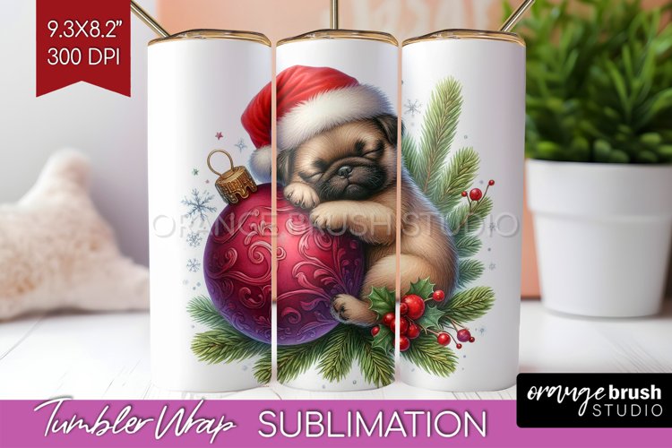 Christmas Animals Tumbler Wrap - Cute Christmas Tumbler PNG