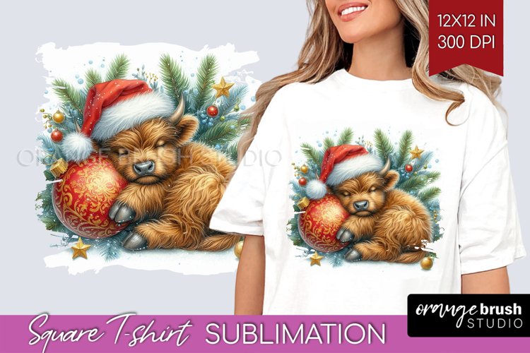 Christmas Animals Square Tshirt Background - Cute Christmas