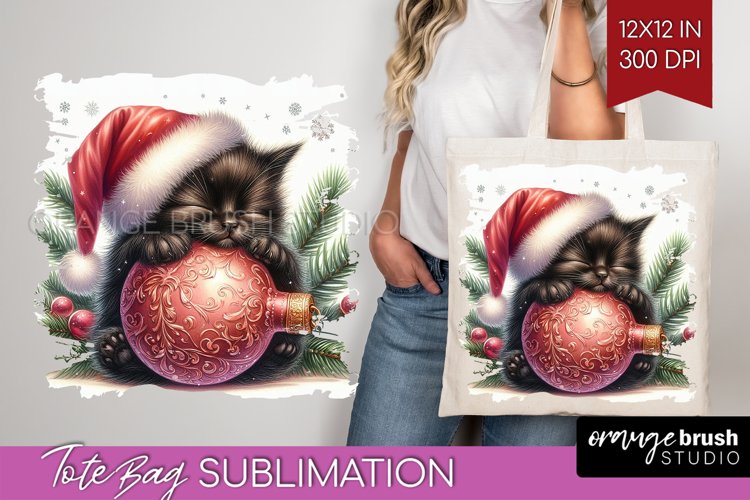 Christmas Animals Tote Bag - Cute Christmas Tote Bag PNG