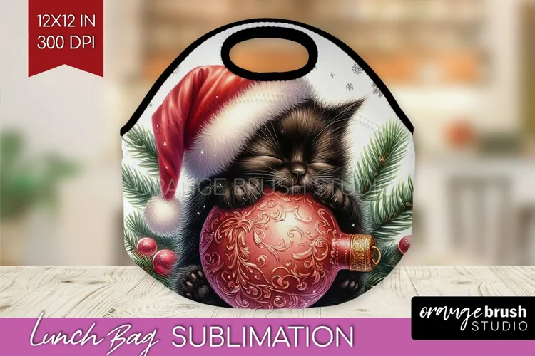 Christmas Animals Lunch Bag - Cute Christmas Lunch Bug PNG