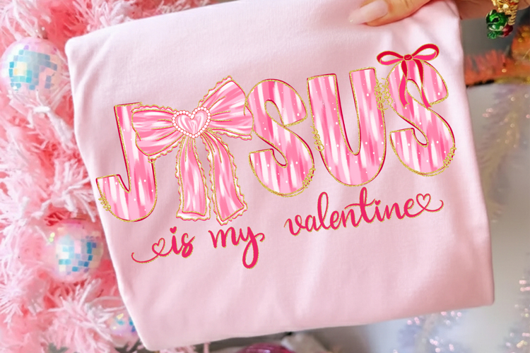 Jesus is my valentine png, Valentine Christian png,