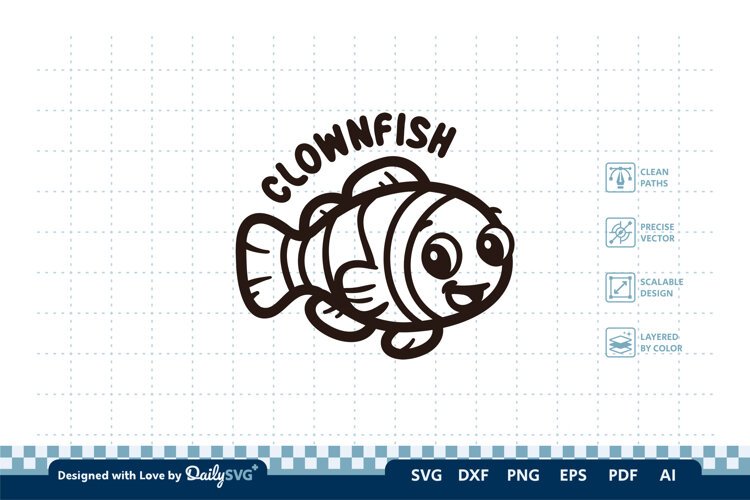 Cute Ocean Animal SVG | Kawaii Sea Creatures example image 1