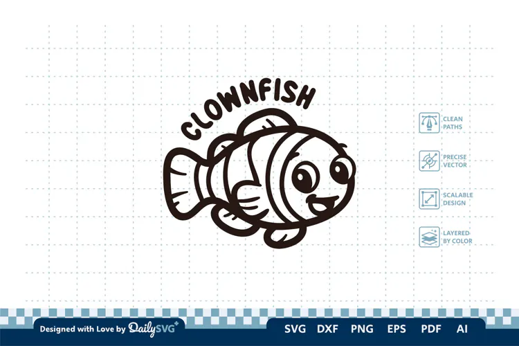 Cute Ocean Animal SVG | Kawaii Sea Creatures