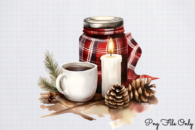 Cozy Christmas Clipart PNG example image 1