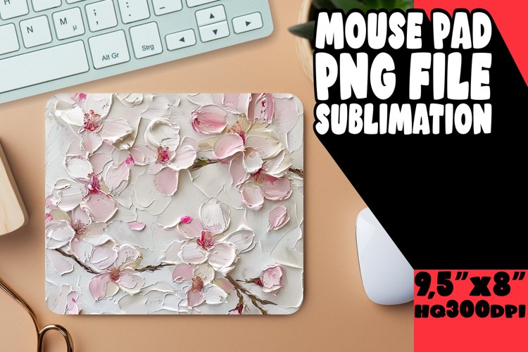 Blossoming Spring Mouse Pad Sublimation example image 1