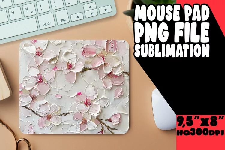 Blossoming Spring Mouse Pad Sublimation