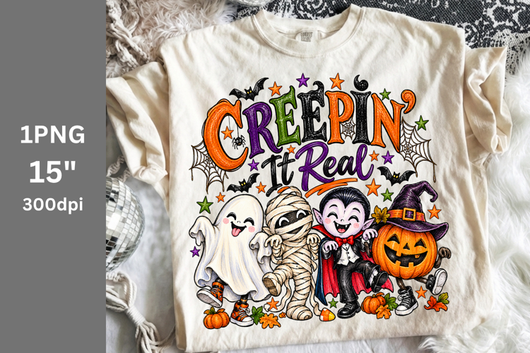 Halloween PNG, Creepin' It Real PNG, Fall PNG