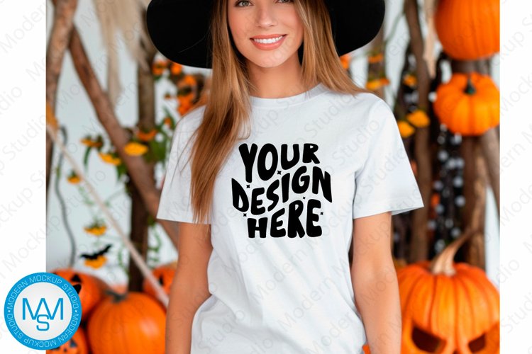 White Tshirt Mockup Image 5