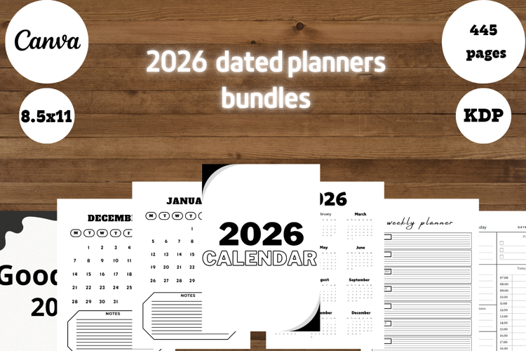 best simple 2026 dated planners bundle 2