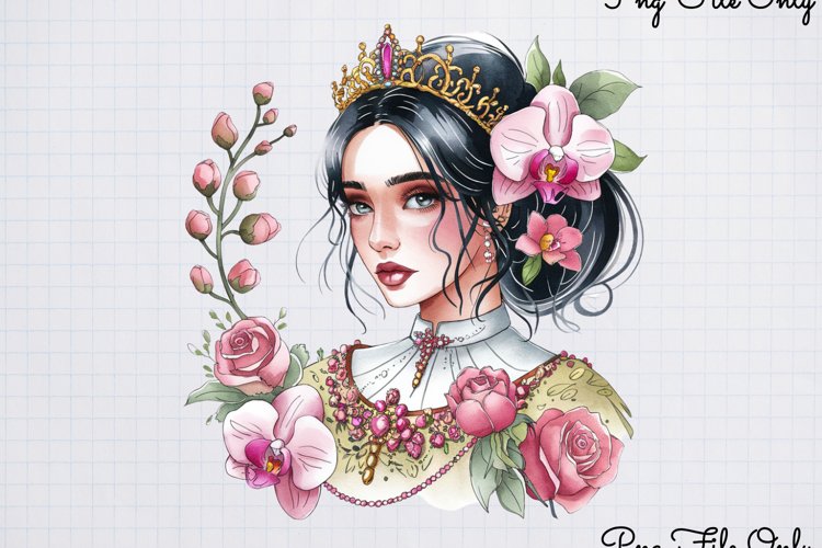 South East Asian Girls Clipart PNG example image 1