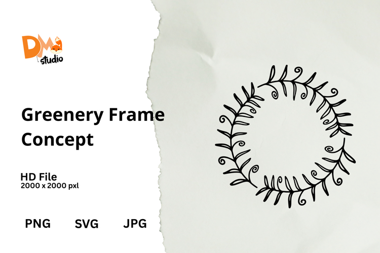 Greenery Frame Concept example image 1
