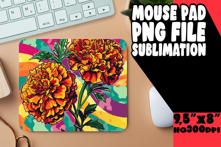 Pop Art Blossom Sublimation Wraps PNG example image 1
