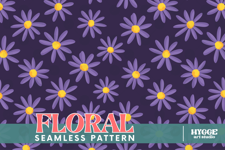 Retro Flowers Seamless Pattern Floral Png Sublimation