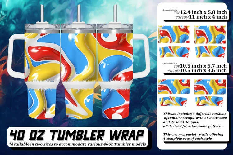 Bold 3D Pattern Wrap Design