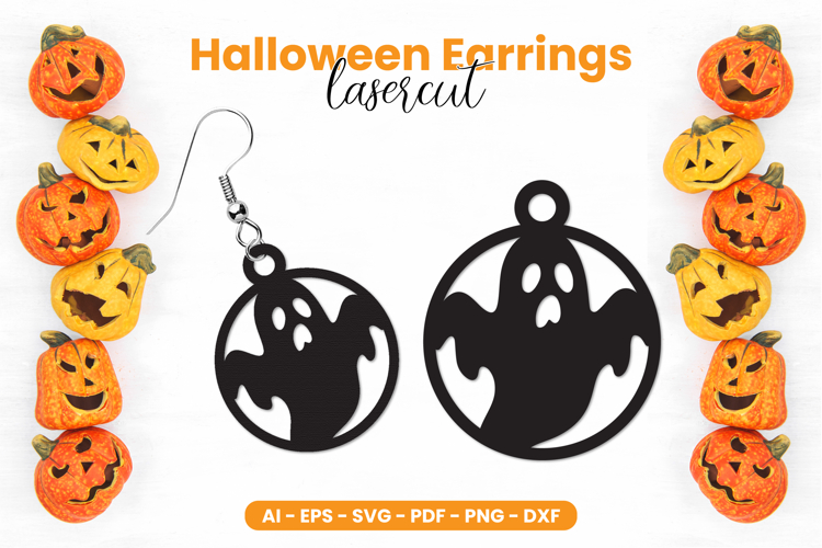 Halloween Earrings Laser Cut