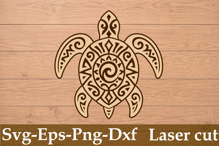 Tribal Turtle Laser Cut Svg Design