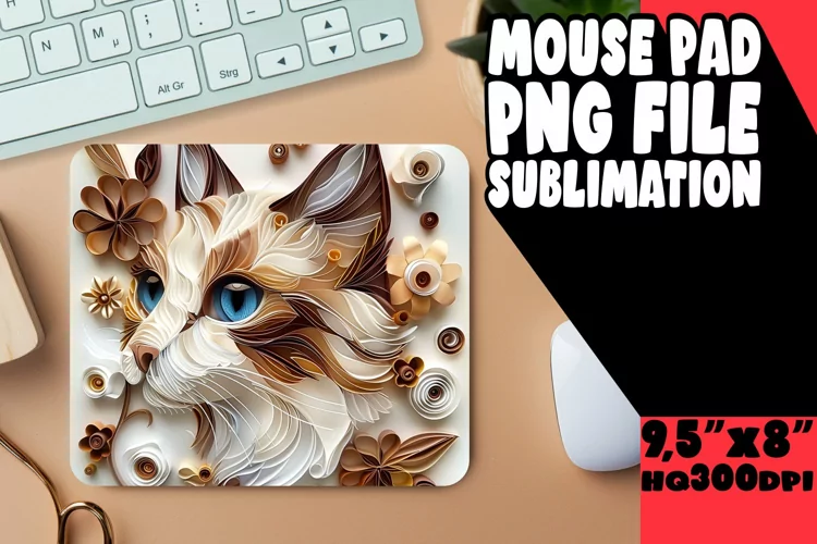 Purr-fect Companion Sublimation Mouse Pad