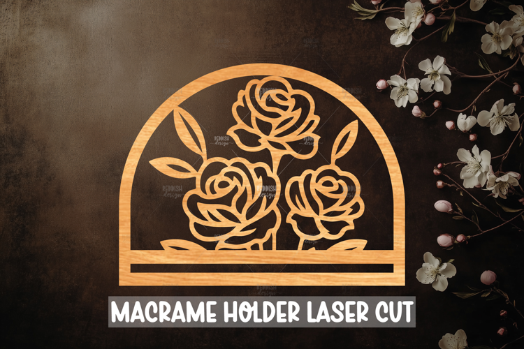 Macrame Holder Laser cut, Home decor Laser Cut