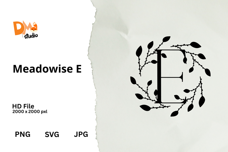 Floral Monogram Letter Svg