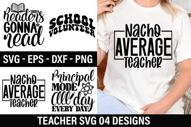 Teacher SVG Design - Nacho Average Teacher