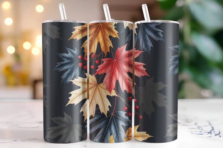 Fall Leaves Tumbler Wrap | Sublimation | Tumblers
